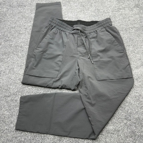 Lululemon Lab Other - Lululemon Lab Mens Seersucker Jogger Pants Dark Gray Textured Tapered Size L